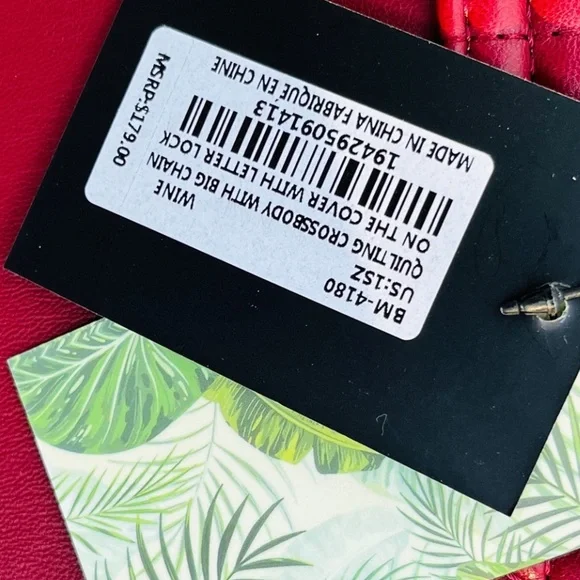 Badgley Mischka NWT Elegant Wine Satchel Handbag - Picture 4 of 5